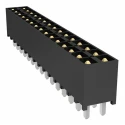 Samtec IPT1 Series Right Angle Through Hole PCB Header 40 Contacts 2.54 mm Pitch 2 Row Shrouded 