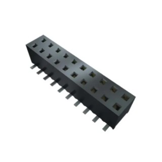 Samtec MMS Series Straight Through Hole PCB Socket 7-Contact 1 Row 2 mm Pitch Solder MMS-107-01-L-SV