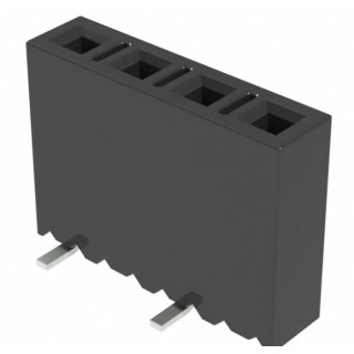 Samtec MMS Series Straight Through Hole PCB Socket, 5-Contact, 1 Row, 2 mm Pitch, 3.9A Current Rating MMS-105-02-L-SV-K-TR