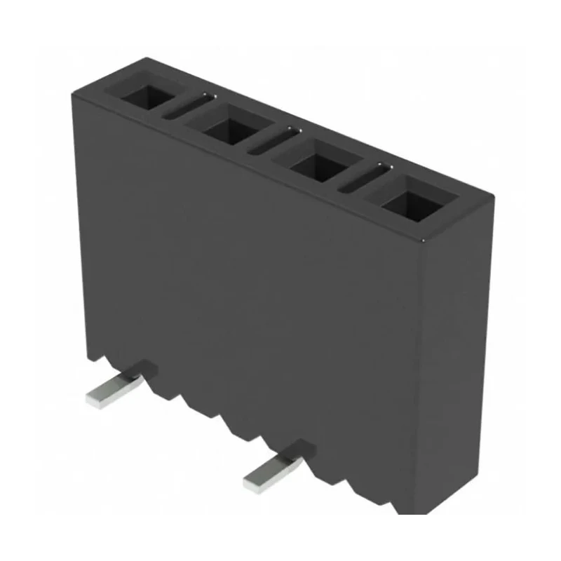 Samtec MMS Series Straight Through Hole PCB Socket, 5-Contact, 1 Row, 2 mm Pitch, 3.9A Current Rating MMS-105-02-L-SV-K-TR