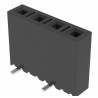 Samtec MMS Series Straight Through Hole PCB Socket, 5-Contact, 1 Row, 2 mm Pitch, 3.9A Current Rating MMS-105-02-L-SV-K-TR