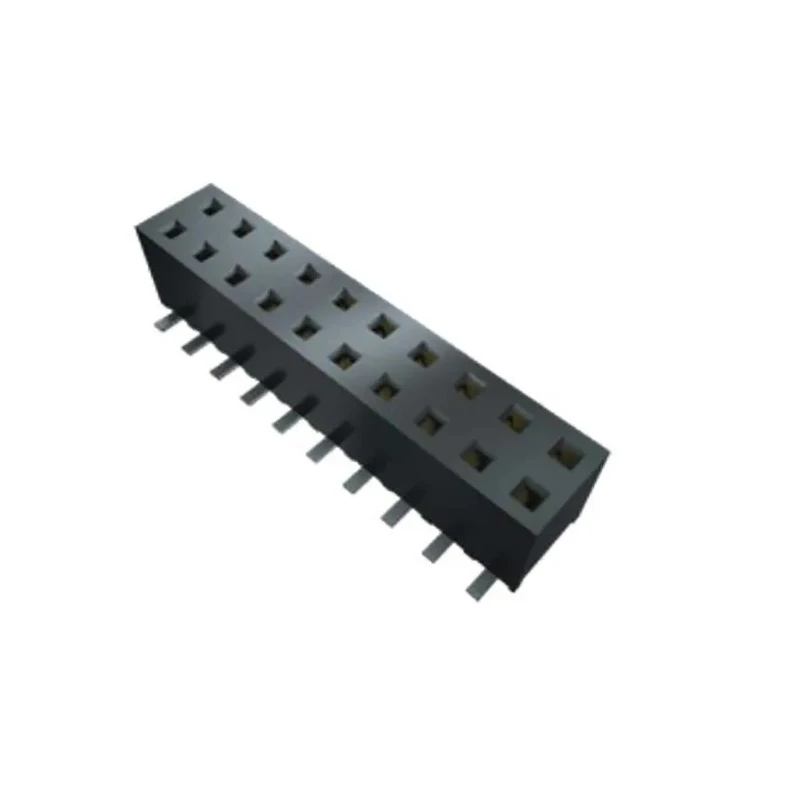 Samtec MMS Series Straight Through Hole PCB Socket 10-Contact 1 Row 2 mm Pitch Solder MMS-110-02-L-SV-K-TR