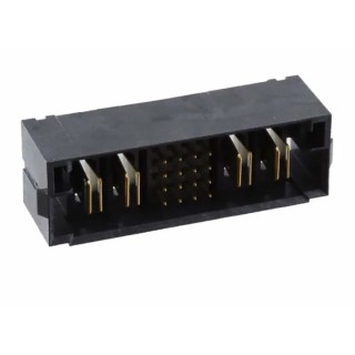 Samtec MPTC Series Straight Through Hole PCB Header 28 Contacts 2 mm Pitch 14 Row Shrouded MPTC-02-24-02-6.30-01-L-V-LC