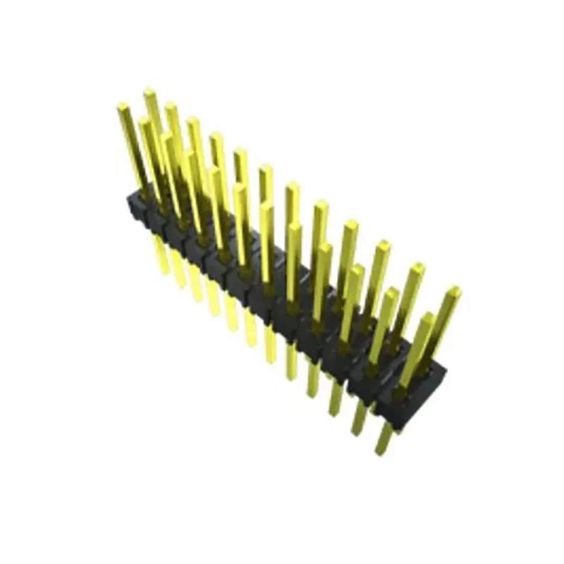 Samtec MTSW Series Straight Through Hole Pin Header, 3 Contacts, 2.54 mm Pitch, 1 Row, Unshrouded MTSW-103-12-S-S-770