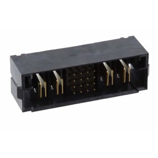 Samtec MPTC Series Straight Through Hole PCB Header, 20 Contacts, 2 mm Pitch, 10 Row, Shrouded MPTC-02-16-02-6.30-01-L-V