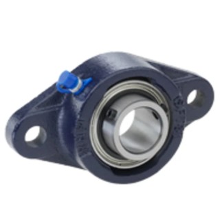 NSK-RHP Two Bolt Flange Self-Lube Bearing Unit Cast Iron 16 mm Inside Diameter SFT16 R
