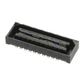 Samtec PCB Socket Right Angle Through Hole, 80-Contact, 2 Row, 0.55 mm Pitch, 220V, Gold Plated QSH-040-01-L-D-DP-A-K