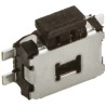 Wurth Elektronik Black Tactile Switch, 2.6 mm Actuator, SPST 50mA 12 V dc, Surface Mount 436331045822