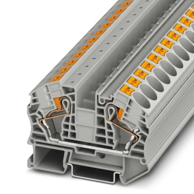 Phoenix Contact PT 16 N Series Feed Through Terminal Block Grey, 16mm², 1-Level, Push-in, ATEX, IECEx 3212138