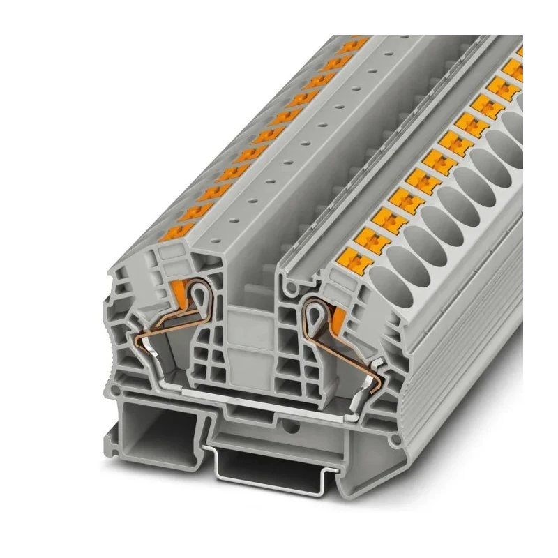 Phoenix Contact PT 16 N Series Feed Through Terminal Block Grey, 16mm², 1-Level, Push-in, ATEX, IECEx 3212138