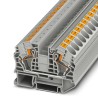 Phoenix Contact PT 16 N Series Feed Through Terminal Block Grey, 16mm², 1-Level, Push-in, ATEX, IECEx 3212138