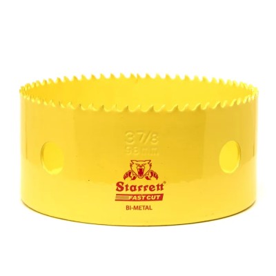 Starrett 98 mm Diameter HSS Bi-metal Drill Bit for Metal, Mild Steel Sheet, Stainless Steel FCH0378-G