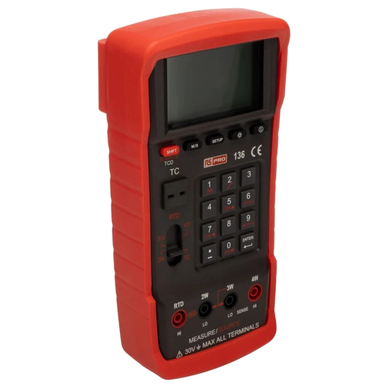 RS PRO High Precision Thermocouple and RTD Temperature Calibrator 0.0003, 0.3% Accuracy 200-1423