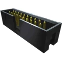 Samtec TST Series Straight Through Hole PCB Header 24 Contacts 2.54 mm Pitch 2 Row Shrouded TST-112-01-G-D