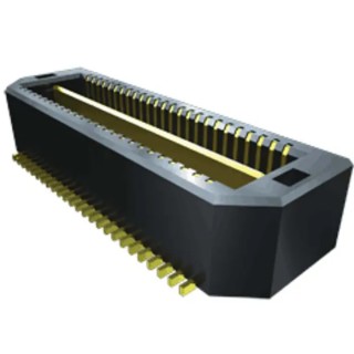 Samtec QTS Series Straight Surface PCB Header, 100 Contacts, 0.64 mm Pitch, 2 Row, Shrouded QTS-050-01-F-D-A