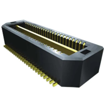 Samtec QTS Series Straight Surface PCB Header, 100 Contacts, 0.64 mm Pitch, 2 Row, Shrouded QTS-050-01-F-D-A