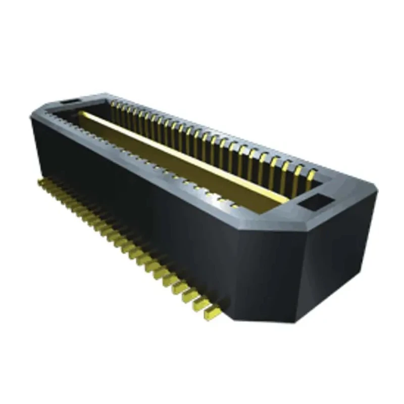 Samtec QTS Series Straight Surface PCB Header, 100 Contacts, 0.64 mm Pitch, 2 Row, Shrouded QTS-050-01-F-D-A