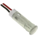 APEM White Panel Mount Indicator LED, 24V dc, 20mA, Lead Wire Termination QS63XXW24