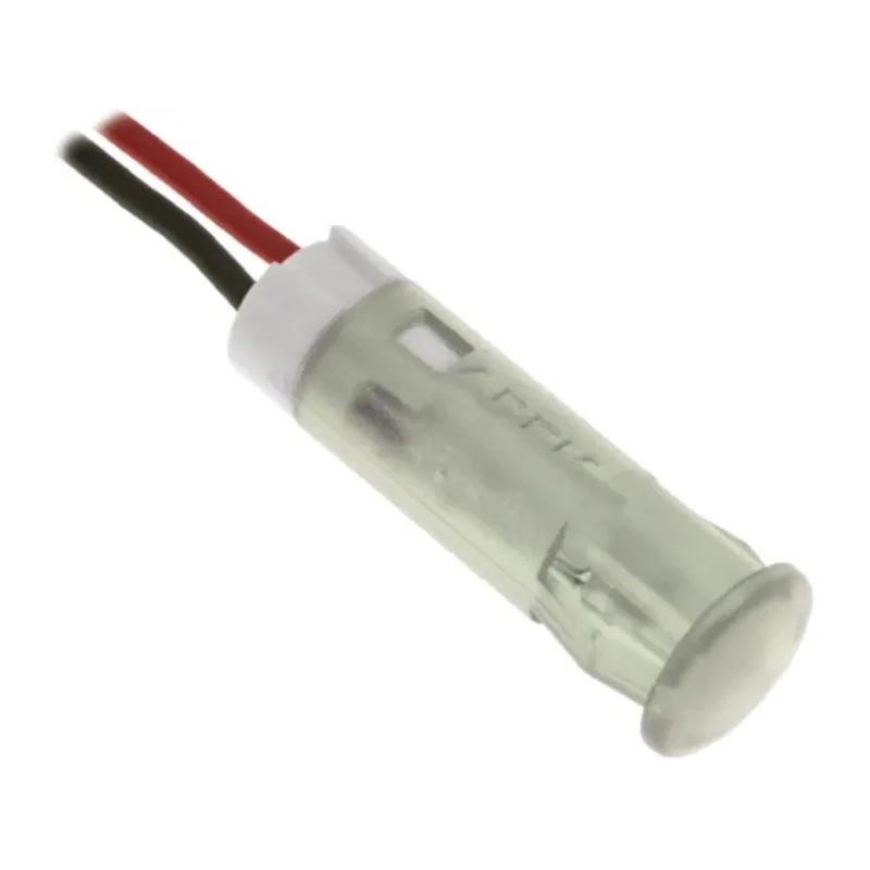APEM White Panel Mount Indicator LED, 24V dc, 20mA, Lead Wire Termination QS63XXW24