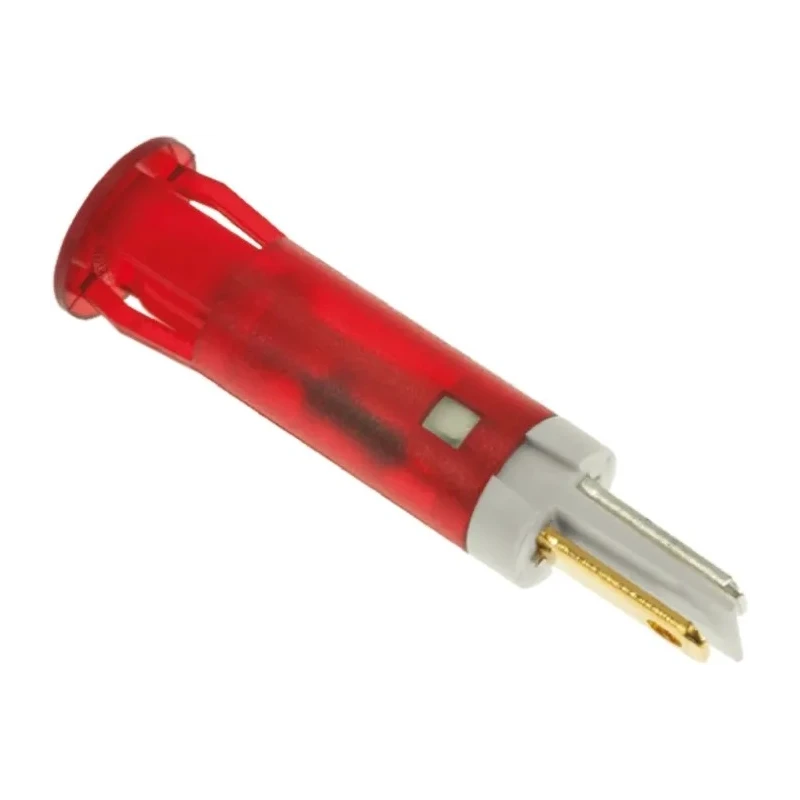 APEM Red Panel Mount Indicator 24V DC 20mA Solder Lug Termination QS81XXR24