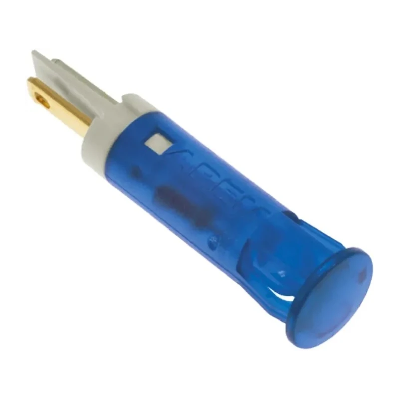 APEM Blue Panel Mount Indicator 24V dc 20mA Solder Lug Termination QS81XXB24