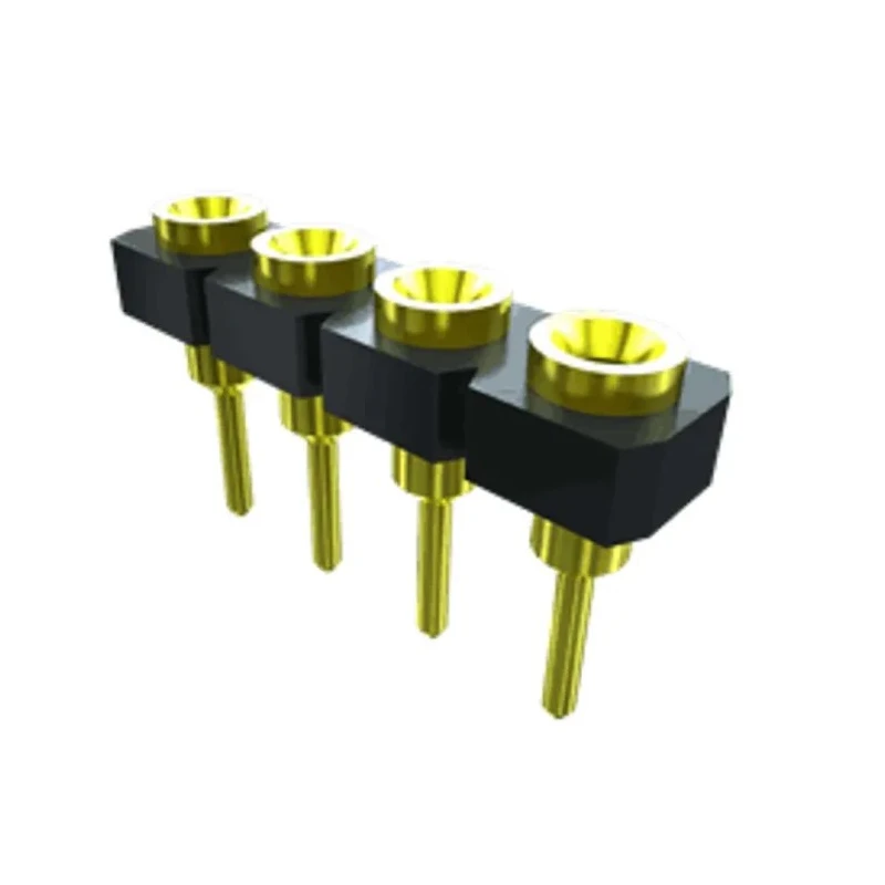 Samtec SL Series Straight Through Hole PCB Socket, 1-Contact, 1 Row, 2.54 mm Pitch Solder SL-101-G-19
