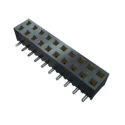 Samtec PCB Socket, Straight Surface Mount, 10-Contact, 1 Row, 2 mm Pitch, 3.2A, 350V SMM-110-01-S-S