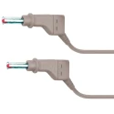 Staubli Connector Test Lead 32A, 600V, Grey, 500 mm Lead Length 66.9407-050-28