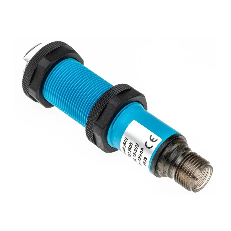 SICK Retroreflective Cylindrical Photoelectric Sensor 50 mm to 3.7 m Detection, PNP Output, IP67, 30V DC, 100mA VL18-4P3640