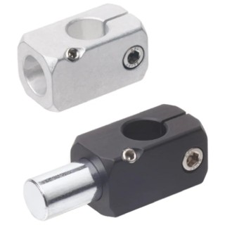 RS PRO Connecting Clamp for Round Strut Profile Tube 8 mm Size M4 Thread, Aluminium, 26mm Length 786-5996