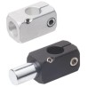 RS PRO Connecting Clamp for Round Strut Profile Tube 8 mm Size M4 Thread, Aluminium, 26mm Length 786-5996