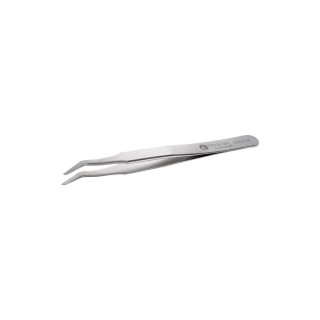 ideal-tek Stainless Steel 120mm ESD Safe Anti-Magnetic Tweezer 09.SM107.SA.1