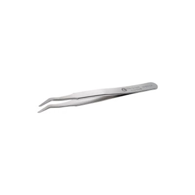 ideal-tek Stainless Steel 120mm ESD Safe Anti-Magnetic Tweezer 09.SM107.SA.1