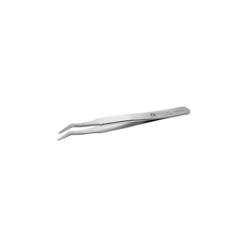ideal-tek Stainless Steel 120mm ESD Safe Anti-Magnetic Tweezer 09.SM107.SA.1