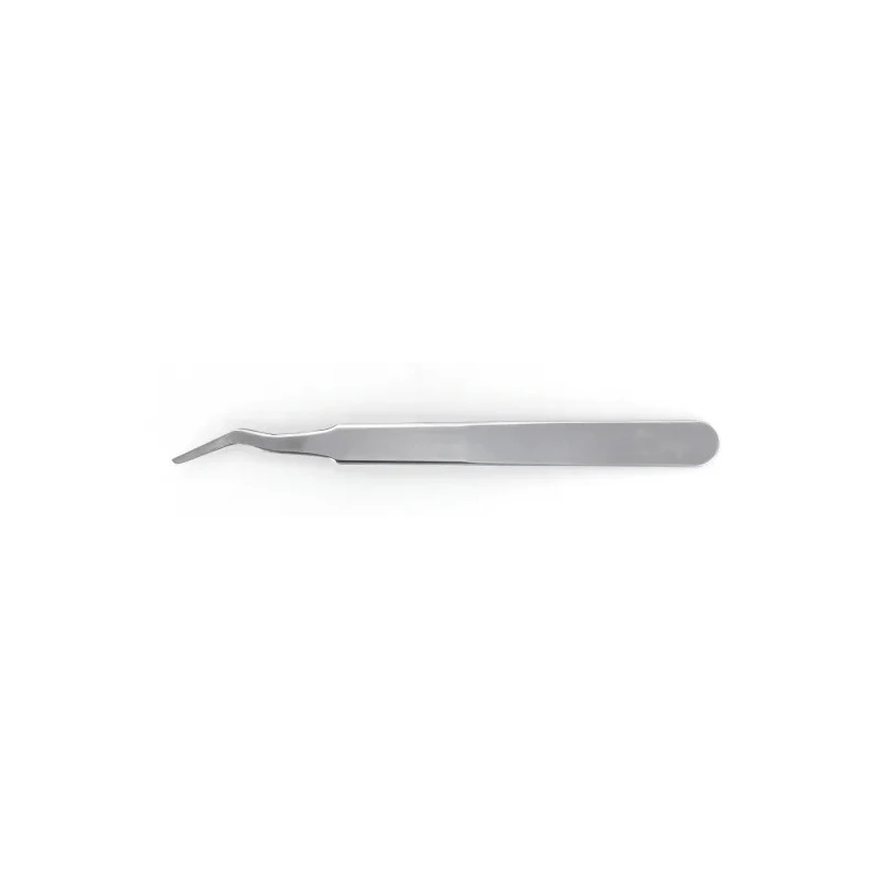 ideal-tek Stainless Steel 120mm ESD Safe Anti-Magnetic Tweezer 09.SM107.SA.1