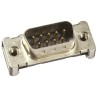 HARTING D-Sub 9 Way Straight 2.74 mm Pitch Surface Mount D-Sub Connector, Metal Housing, Gold Plated Contacts 09551296812741