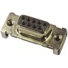 HARTING D-Sub 9 Way Straight 2.74 mm Pitch Surface Mount Metal Housing 5A 1000V Connector 09551156612741