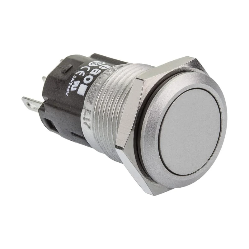 EAO 82 Series Push Button Switch Momentary SPDT 16 mm Cutout IP65 IP67 240 V dc 240 V ac 82-4151.1000