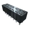 Samtec SLW Series Straight Surface PCB Socket, 1-Contact, 1 Row, 2.54 mm Pitch, 5.2A Current, Surface Mount SLW-101-01-T-S