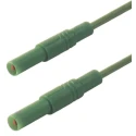Hirschmann Test & Measurement Connector Test Lead 32A, 1000 V AC/DC, Green, 1 m Lead Length 934075104