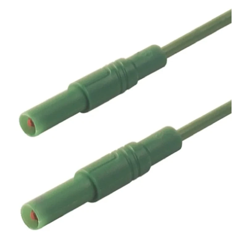 Hirschmann Test & Measurement Connector Test Lead 32A, 1000 V AC/DC, Green, 1 m Lead Length 934075104
