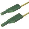 Hirschmann Test & Measurement Connector Test Lead 32A, 1000 V ac, 1000 V dc, Yellow Green, 1 m Lead Length 934088188