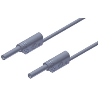 Hirschmann Test & Measurement Connector Test Lead 10A, 1000 V AC/DC, Grey, 500 mm Lead Length 975695706