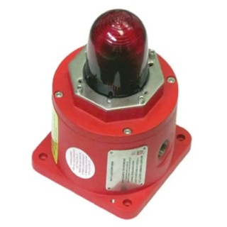 Moflash Explosion Proof Red Beacon 240V DC Flashing Base with Xenon Bulb IP66 BC150