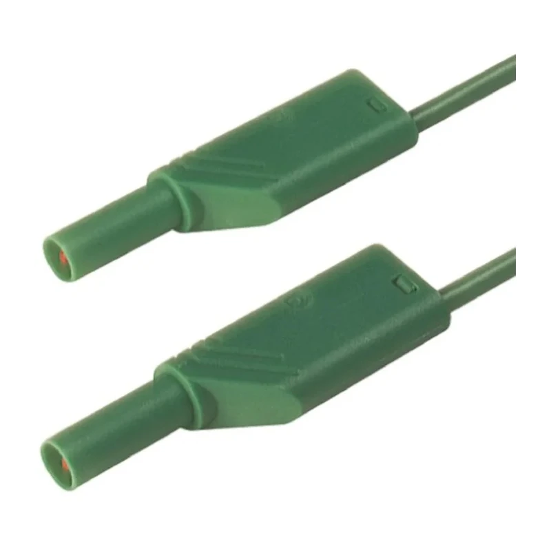 Hirschmann Test & Measurement Connector Test Lead 32A, 1000V AC/DC, Green, 2m Lead Length 934089104
