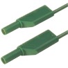 Hirschmann Test & Measurement Connector Test Lead 32A, 1000V AC/DC, Green, 2m Lead Length 934089104