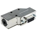 MH Connectors 9 Way Right Angle Zinc Alloy D-Sub Connector 5A 250V MHDCMR9-DM9S-K