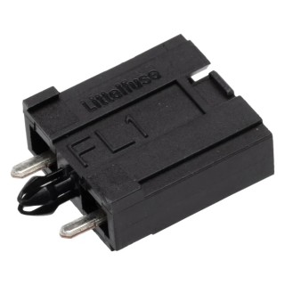 Littelfuse PCB Mount Fuse Holder 125V AC Thermoplastic Body FL1 Series Leaf Spring Connector 178.6764.0001