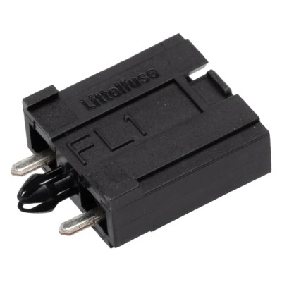 Littelfuse PCB Mount Fuse Holder 125V AC Thermoplastic Body FL1 Series Leaf Spring Connector 178.6764.0001