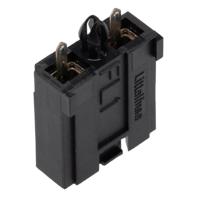 Littelfuse PCB Mount Fuse Holder 125V AC Thermoplastic Body FL1 Series Leaf Spring Connector 178.6764.0001